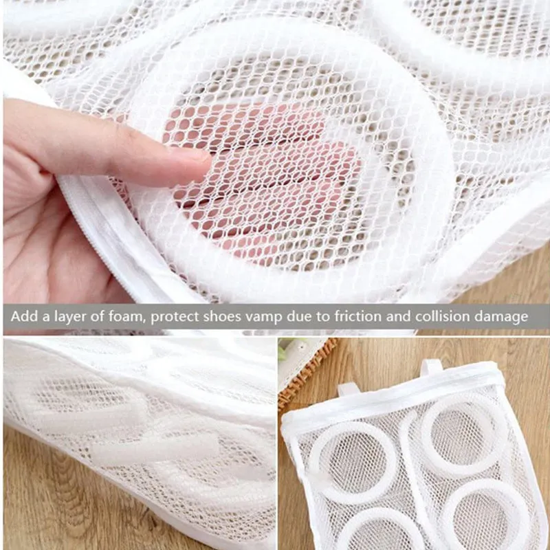 Mesh Laundry Shoes Dry Organizer Portable Washing Bags