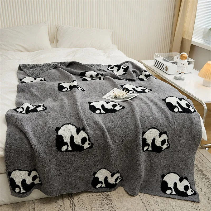 Microfiber Panda Throw