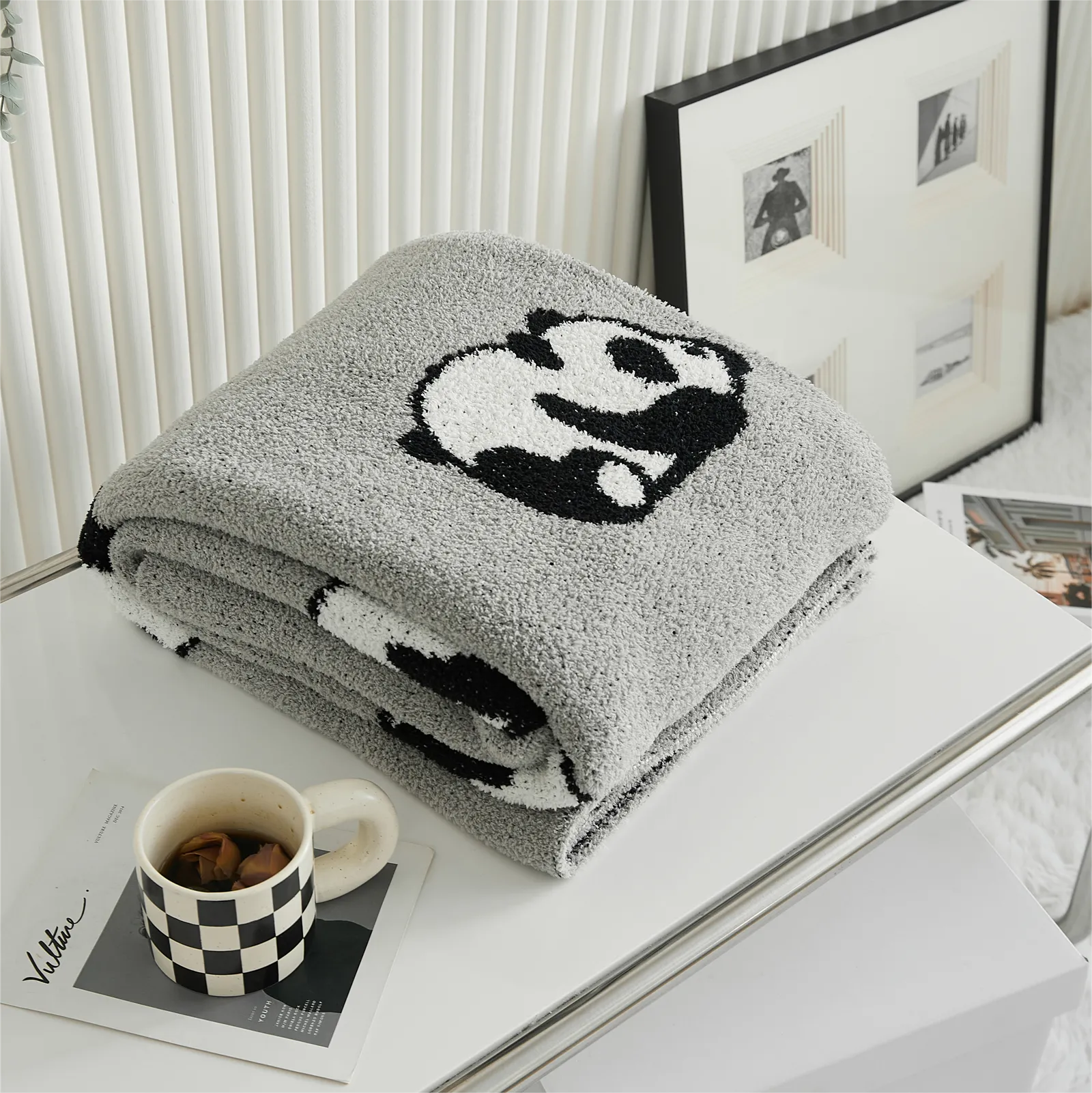 Microfiber Panda Throw