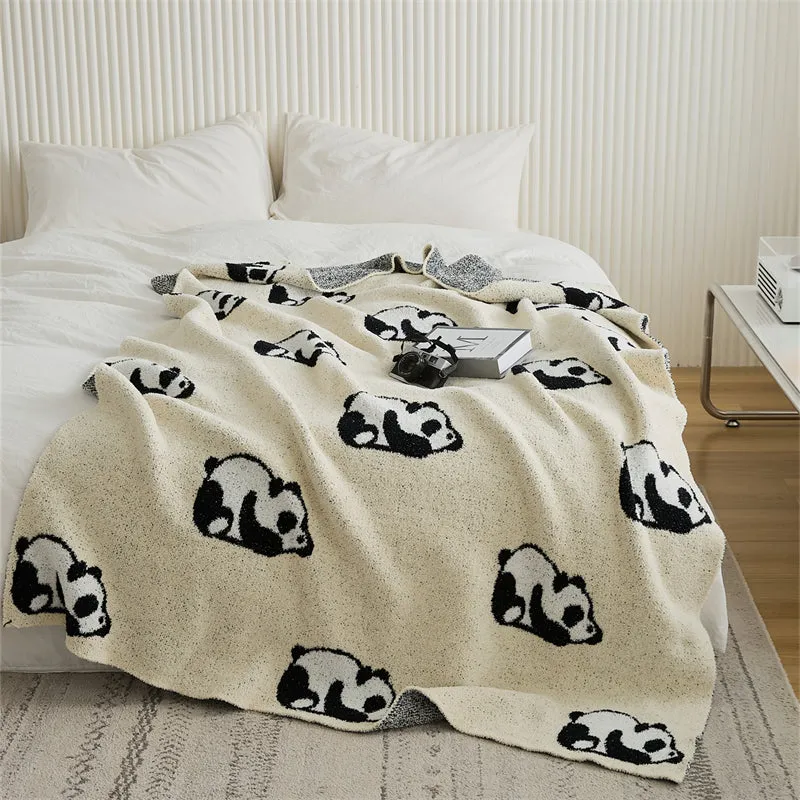 Microfiber Panda Throw