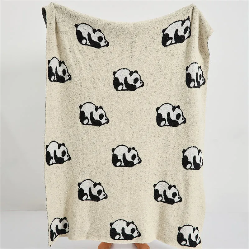 Microfiber Panda Throw