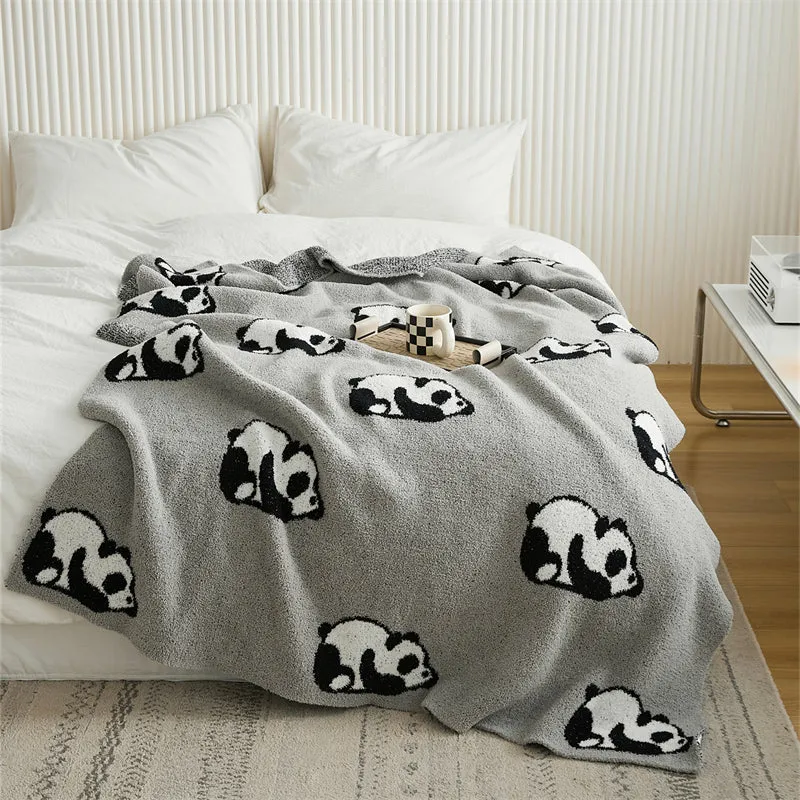 Microfiber Panda Throw