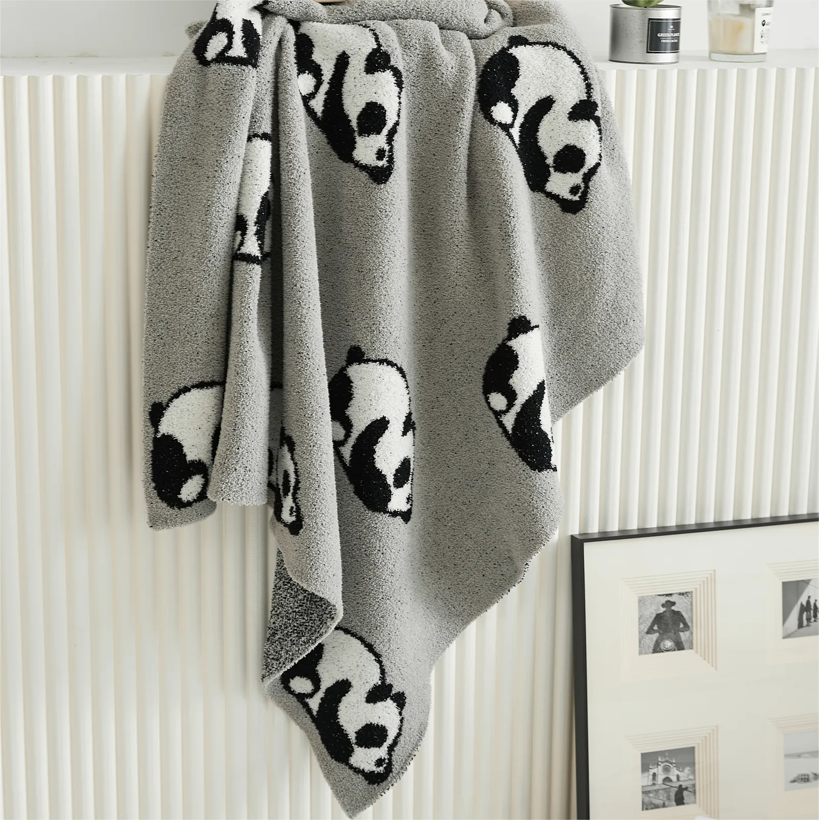 Microfiber Panda Throw