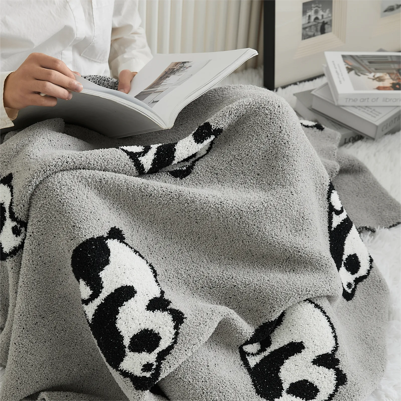 Microfiber Panda Throw