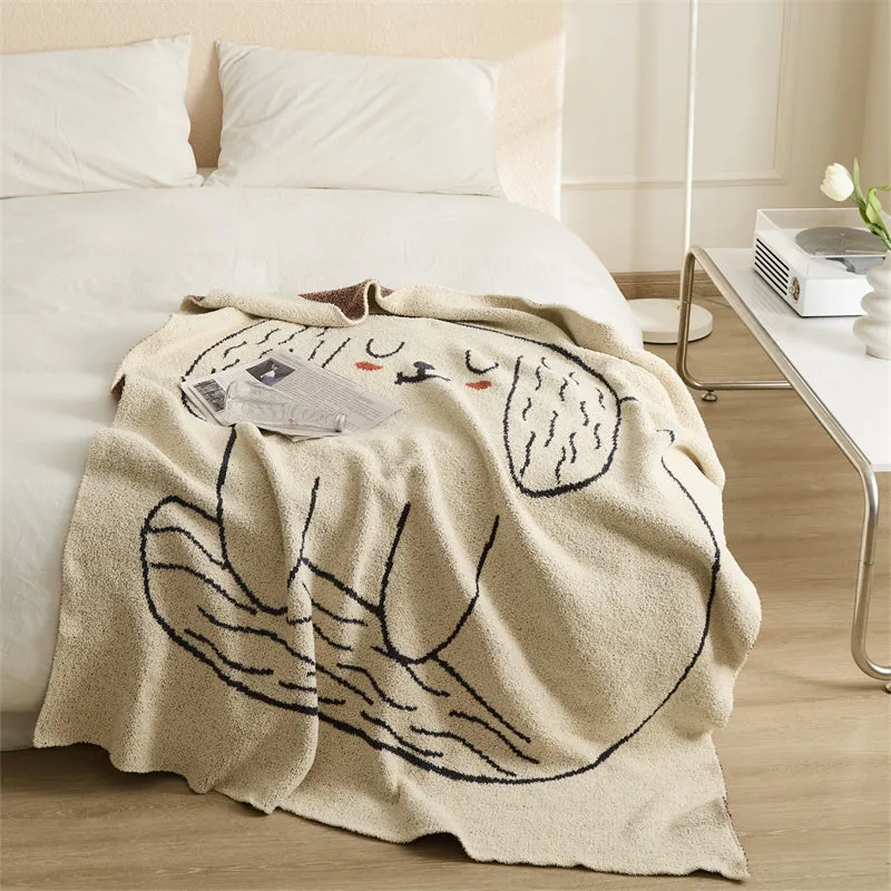 Microfiber Puppy Throw