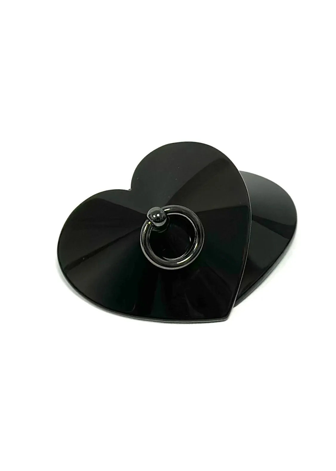 Mini Ring Heart Shaped Nipple Cover (Black)