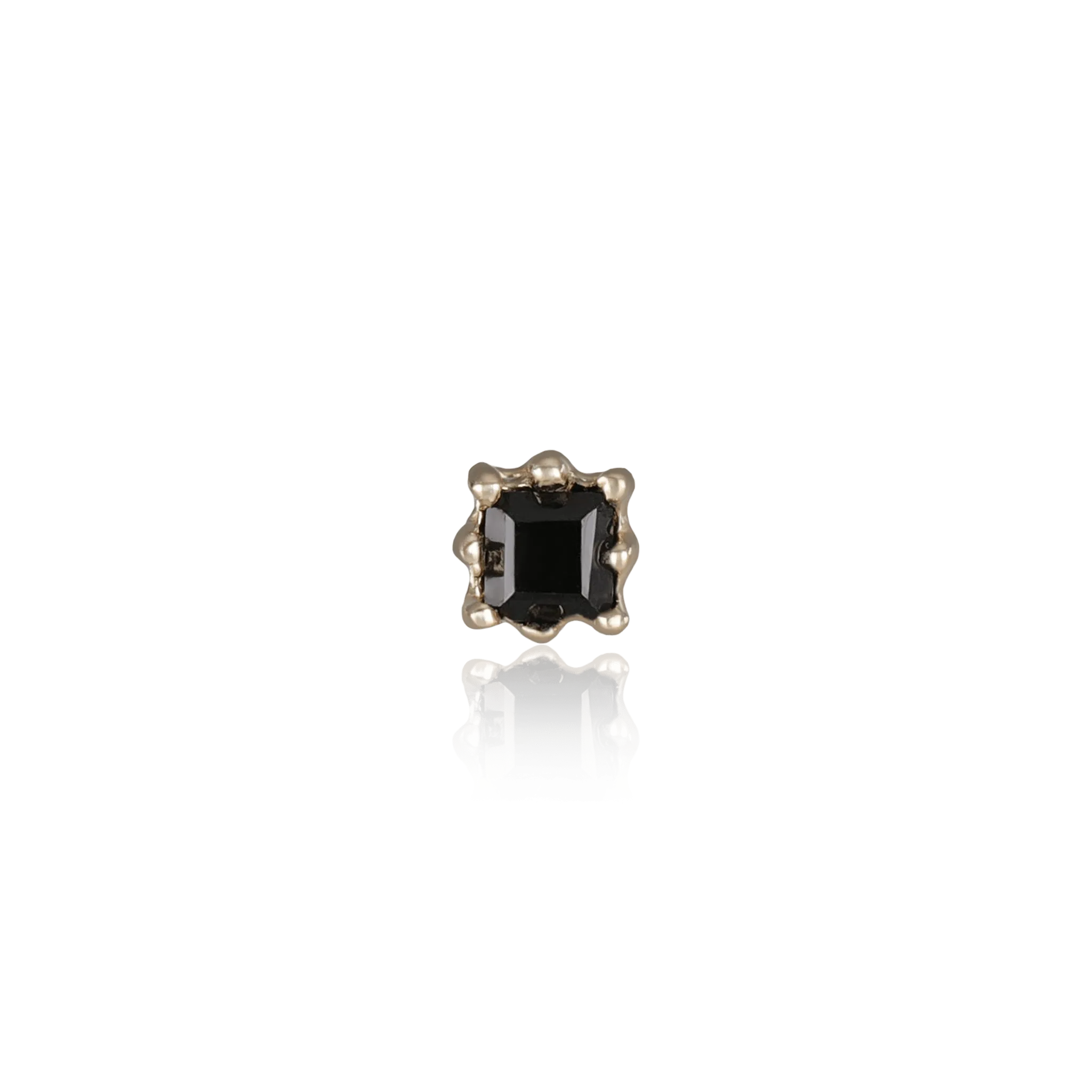 Mona • Natural Gemstone Threadless Ends 925 Silver/Titanium
