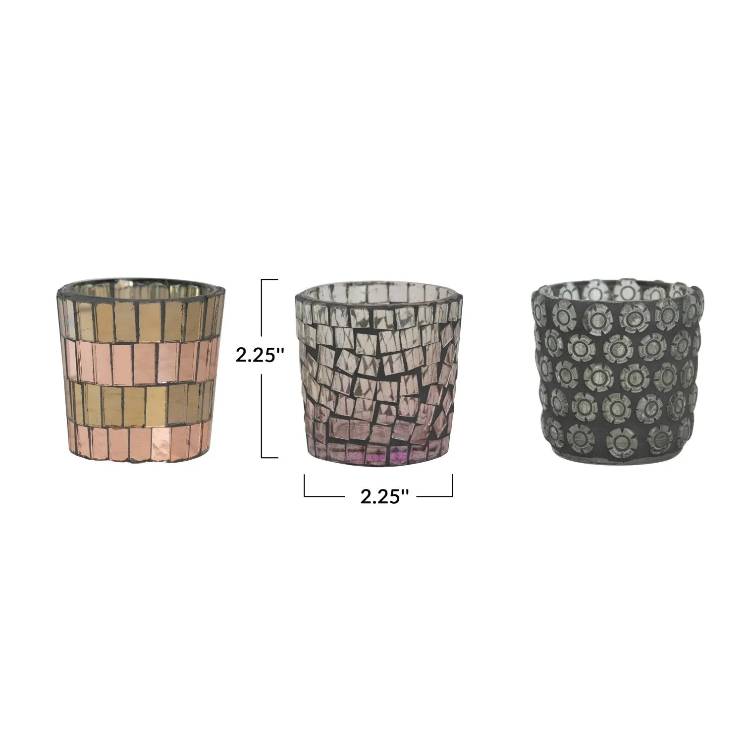 Mosaic Glass Tealight Holder 1
