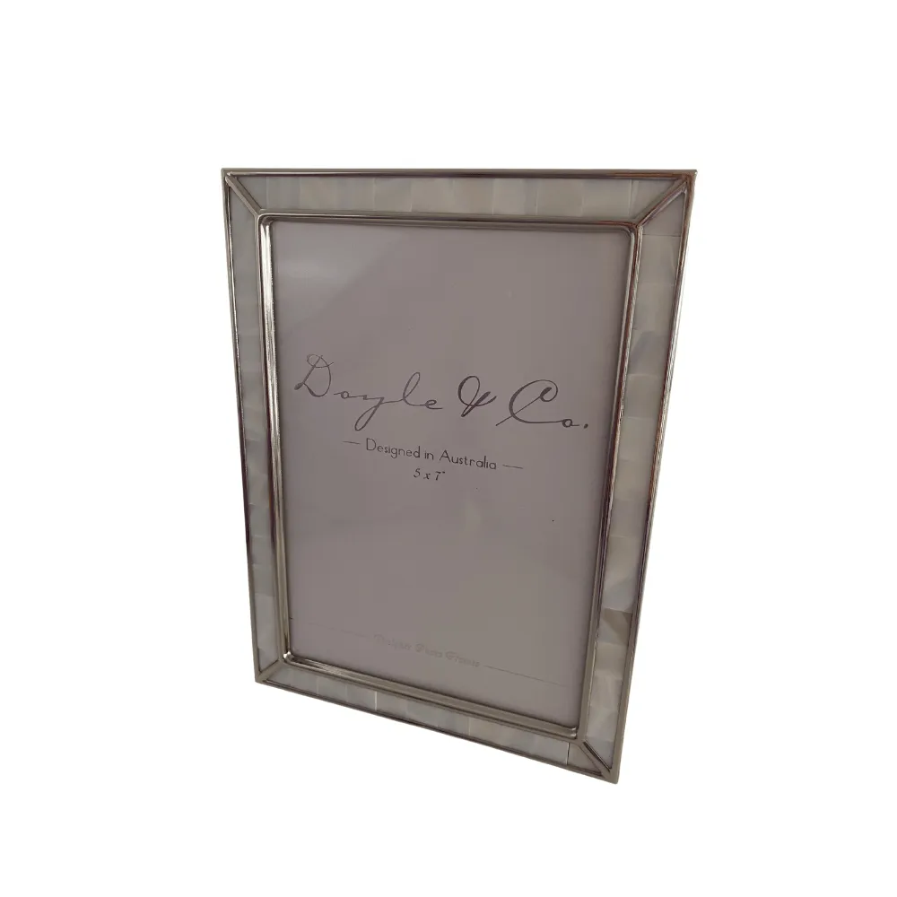 Mother of Pearl Frame Silver | 5 x7