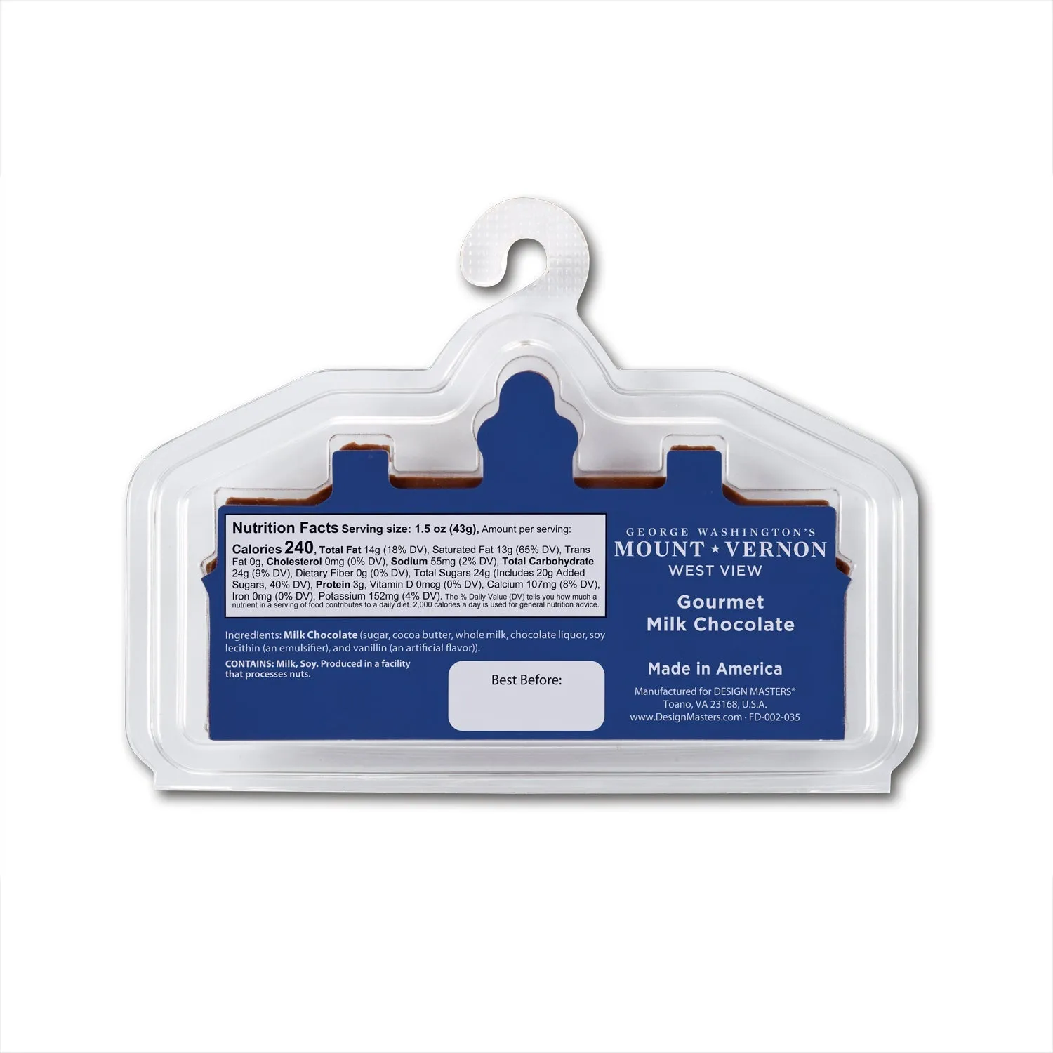 Mount Vernon West Front Milk Chocolate