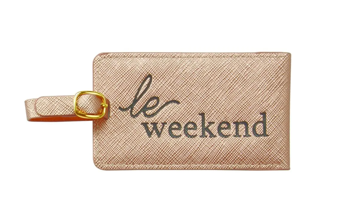 Mud Pie Womens Ivory Faux Leather Passport and Blush Pink Luggage Tag Set