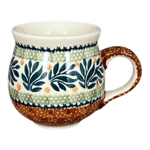 Mug, Belly Mug, 10oz Medium in "Jungle Flora" by Manufaktura | K090T-DPZG