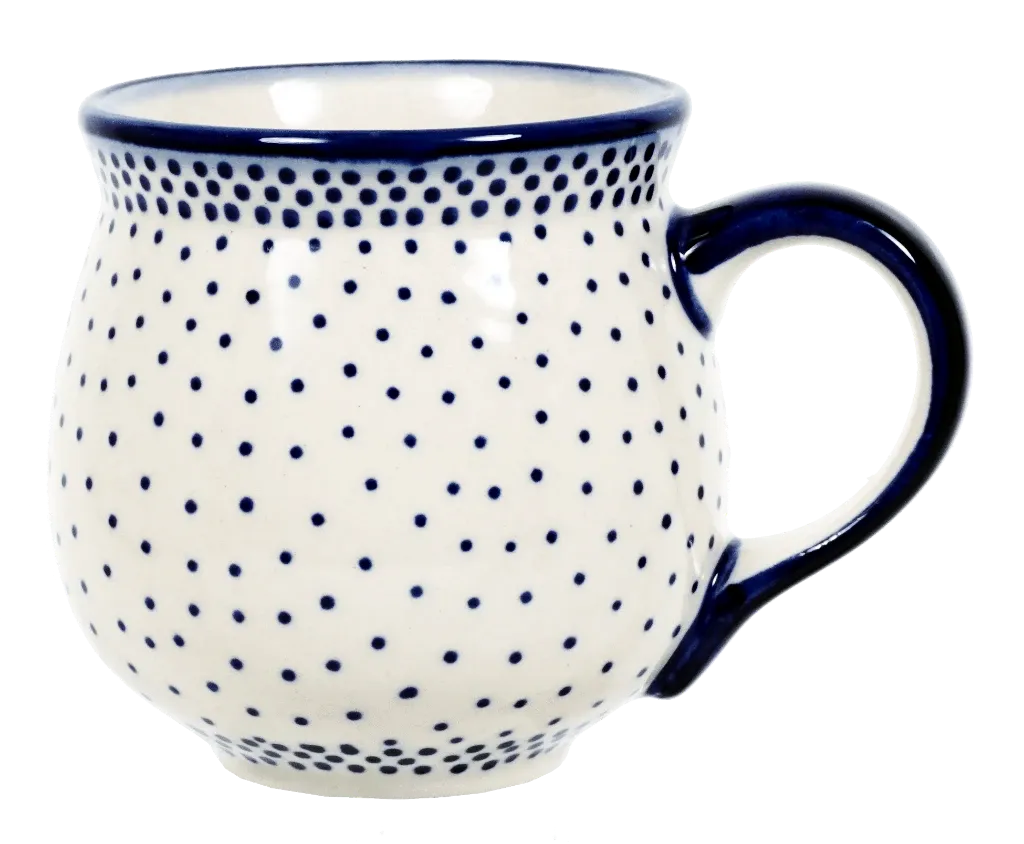 Mug, Belly Mug, 10oz Medium in "Misty Blue" by Manufaktura | K090U-61A