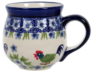 Mug, Belly Mug, 10oz Medium in "Rise & Shine" by Manufaktura | K090U-P319