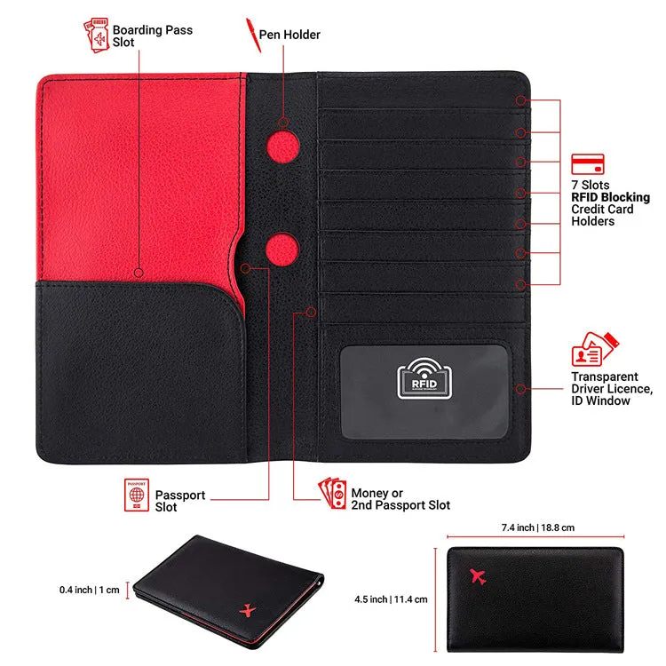 Multi-Card Protected Passport Holder
