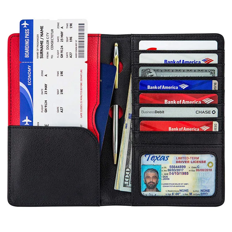 Multi-Card Protected Passport Holder