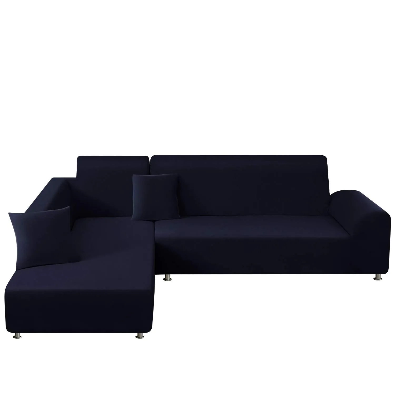 Navy L-Shaped Sofa Covers (3 Seater   3 Seater )