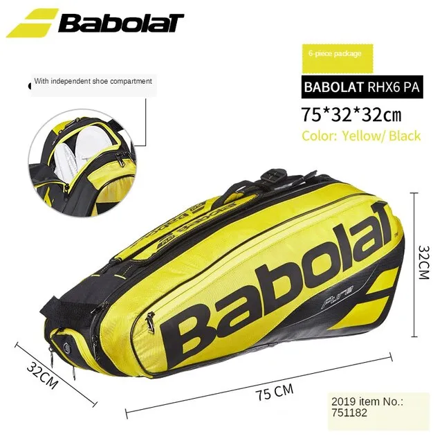 New Babolat Pure Drive Tennis Backpack Tennis Racket Bag Men and Women Shoulder Tennis Bag