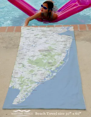 New Jersey Coast Quick Dry Towel
