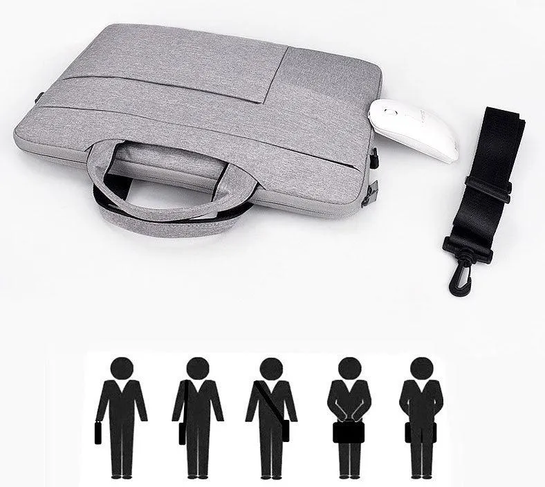 Office Travel 15.6 Inch Waterproof Custom Laptop Bag-Grey