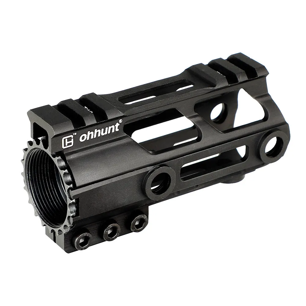 ohhunt® AR-15 Lightweight 4 inch M-LOK Handguard, with Barrel Nut For Pistol, Free Float