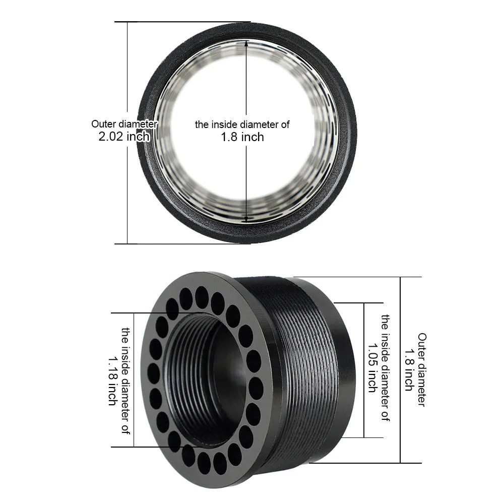 ohhunt® AR-15 Ultra Lightweight Hex Free Float Handguard with Barrel Nut Honeycomb Round Tube 7" 9" 12" 15"