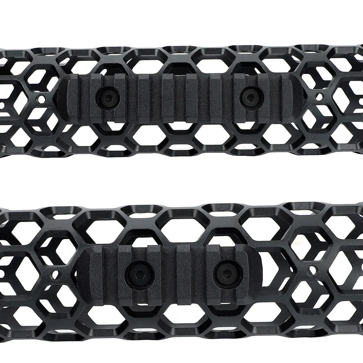 ohhunt® AR-15 Ultra Lightweight Hex Free Float Handguard with Barrel Nut Honeycomb Round Tube 7" 9" 12" 15"