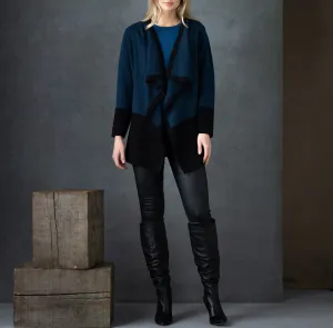 Open Colorblock Cardigan