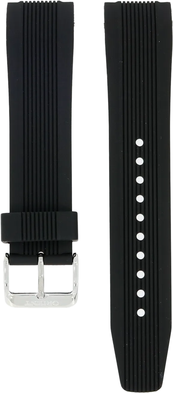 Orient Black Rubber Strap 22mm VDEWHSB