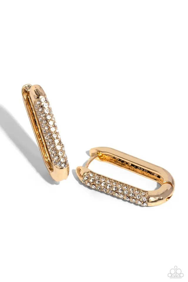 Paparazzi Earring ~ Generating Glitter - Gold