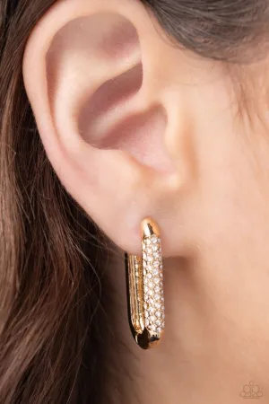 Paparazzi Earring ~ Generating Glitter - Gold