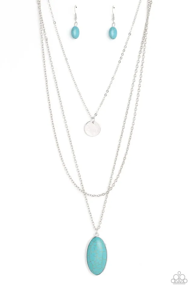 Paparazzi Necklace ~ Perennial Phenomena - Blue