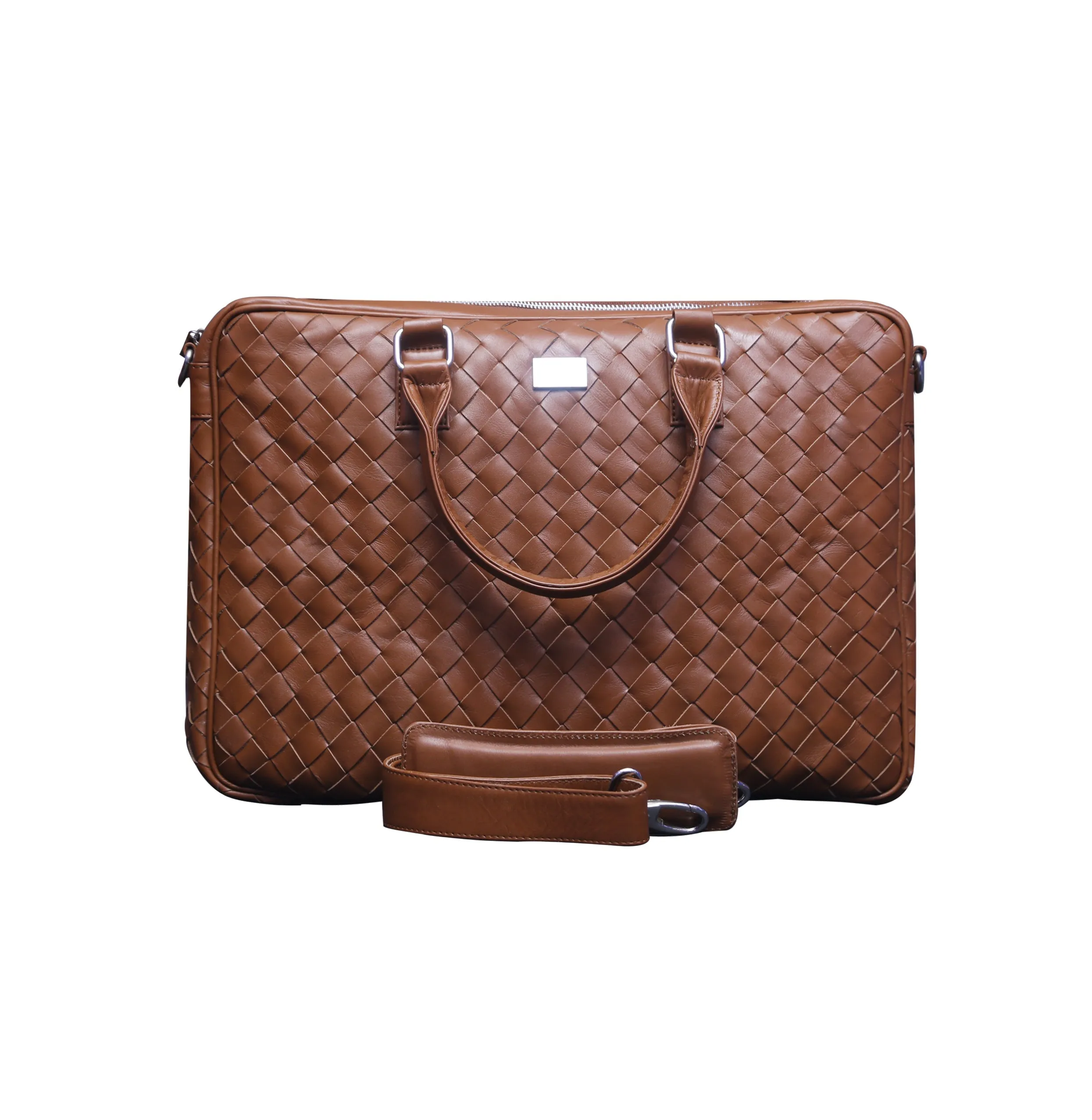 Paris Leather Laptop Bag Brown
