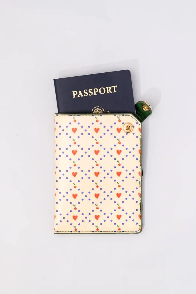 Passport Holder | Cherry Hearts