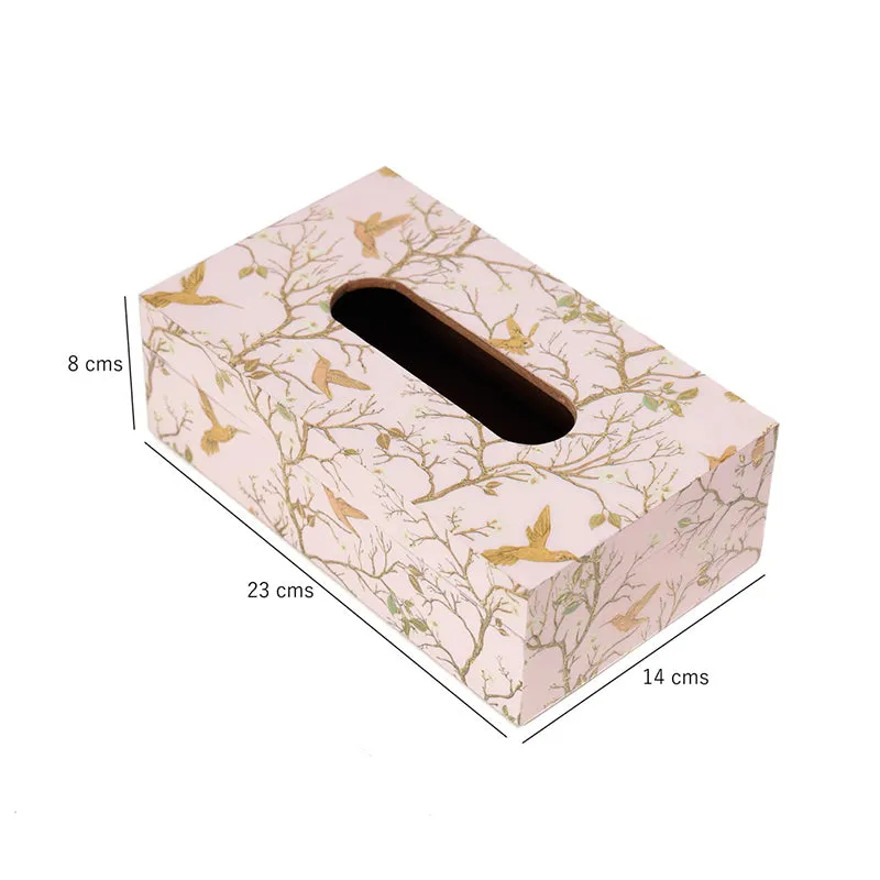 Pink Garden Handmade Tissue Box