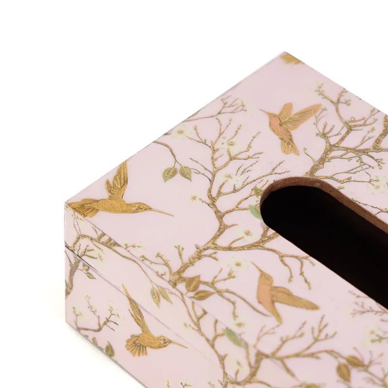 Pink Garden Handmade Tissue Box