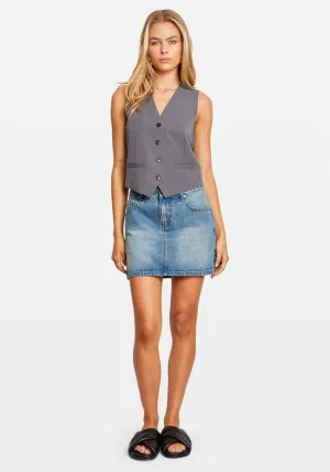 RAMONA VEST IRON GATE