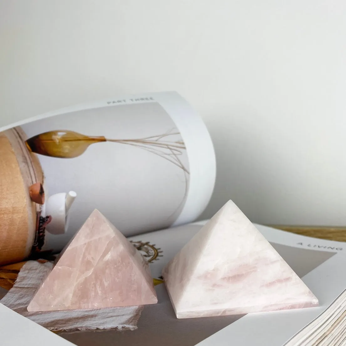Rose Quartz Pyramid