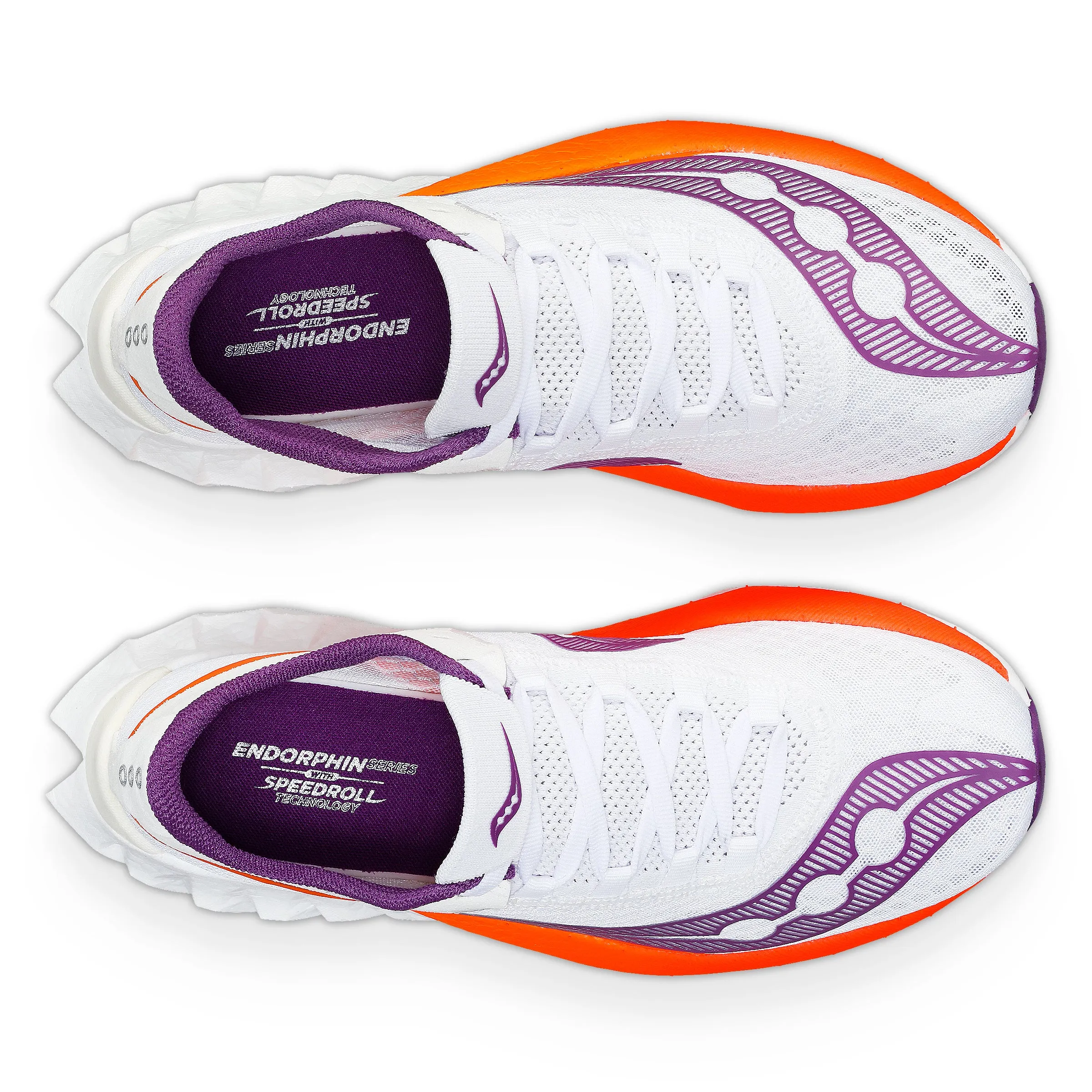 Saucony Endorphin Pro 4 (Womens) - White/Violet