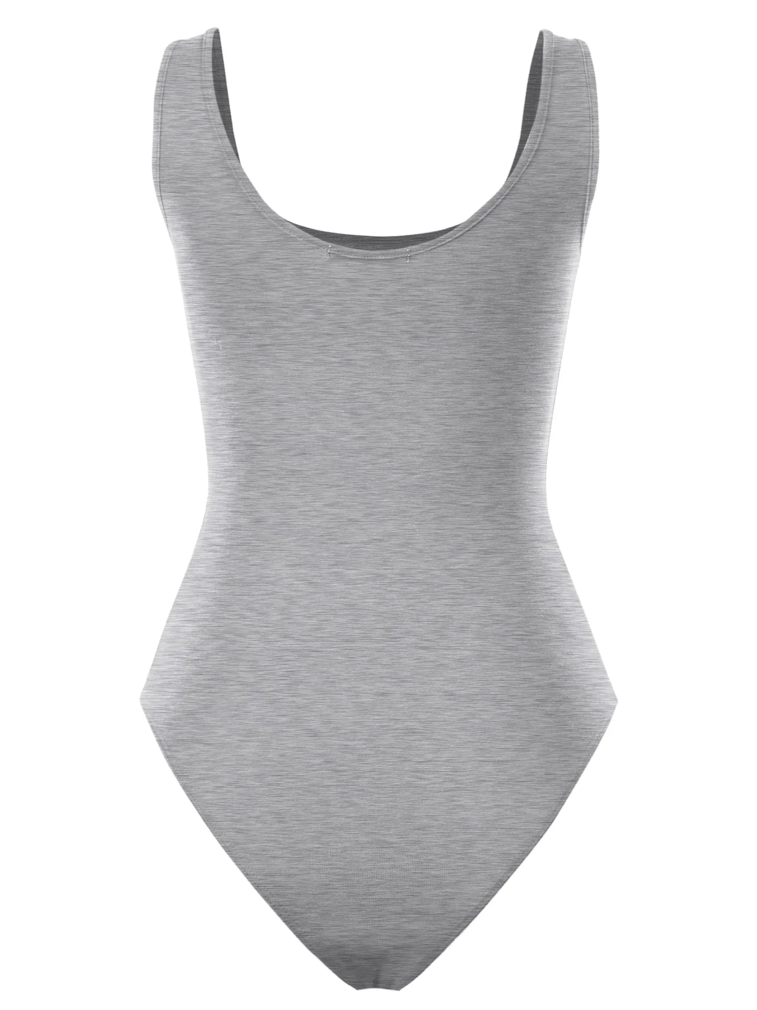 Scoop Neck Sleeveless Stretch Cotton Bodysuit Tank Top (FWT1198)