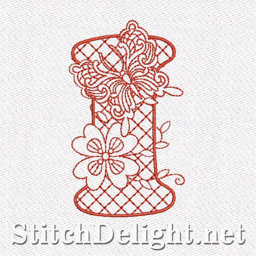 SD0637 Exquisite Redwork Font