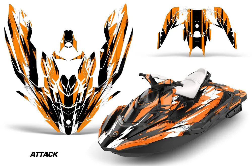 Sea Doo Bombardier Spark (3 UP) Jet Ski Graphics (2015-2018)