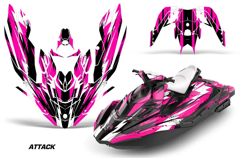 Sea Doo Bombardier Spark (3 UP) Jet Ski Graphics (2015-2018)