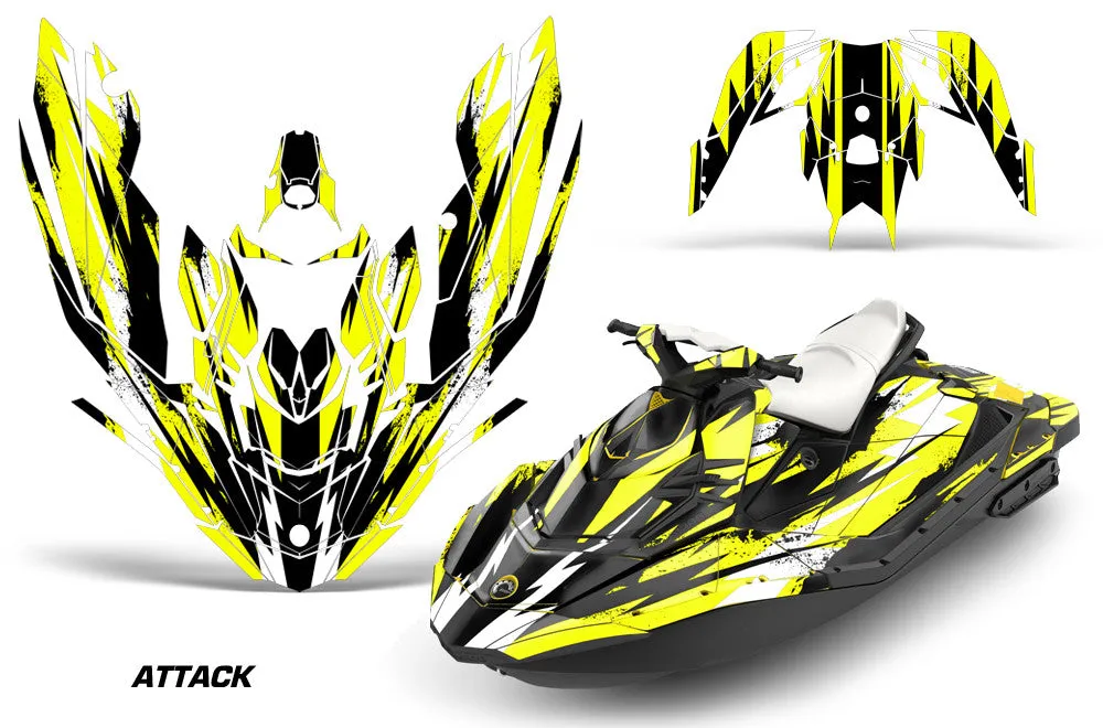 Sea Doo Bombardier Spark (3 UP) Jet Ski Graphics (2015-2018)