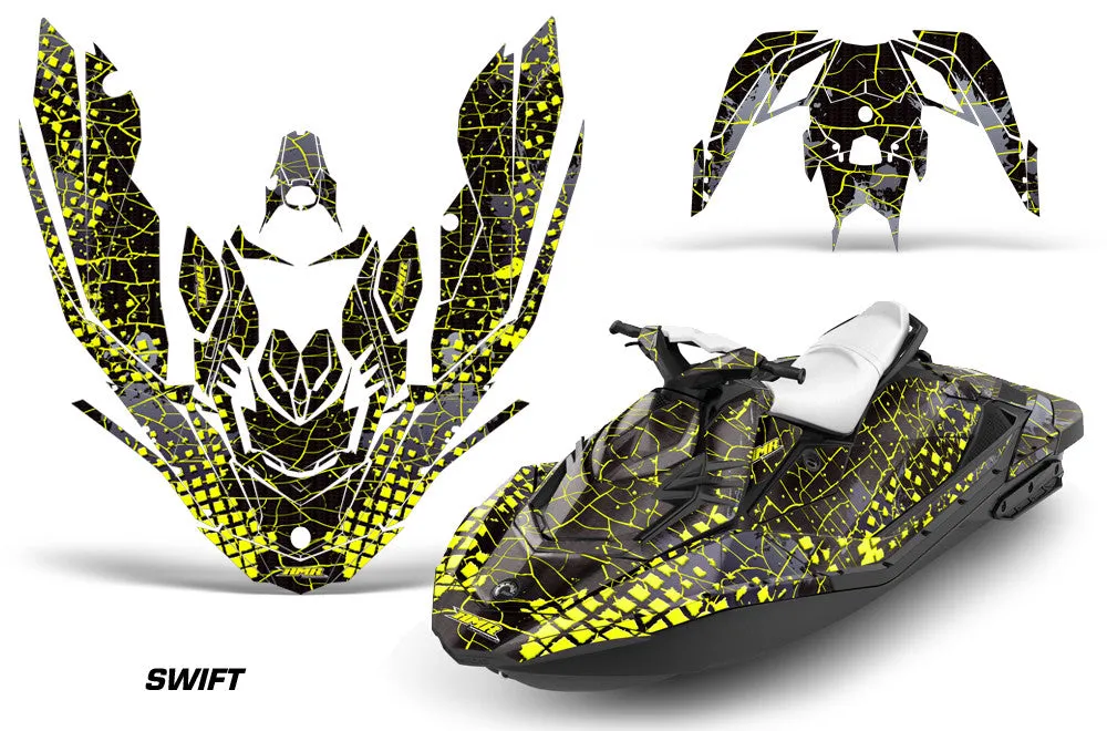Sea Doo Bombardier Spark (3 UP) Jet Ski Graphics (2015-2018)