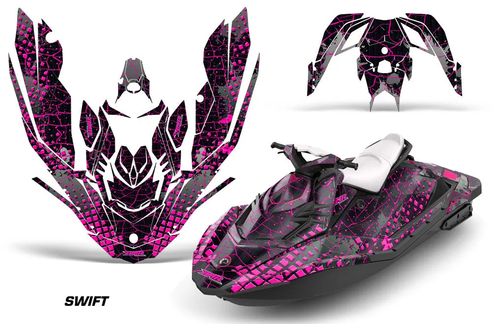Sea Doo Bombardier Spark (3 UP) Jet Ski Graphics (2015-2018)
