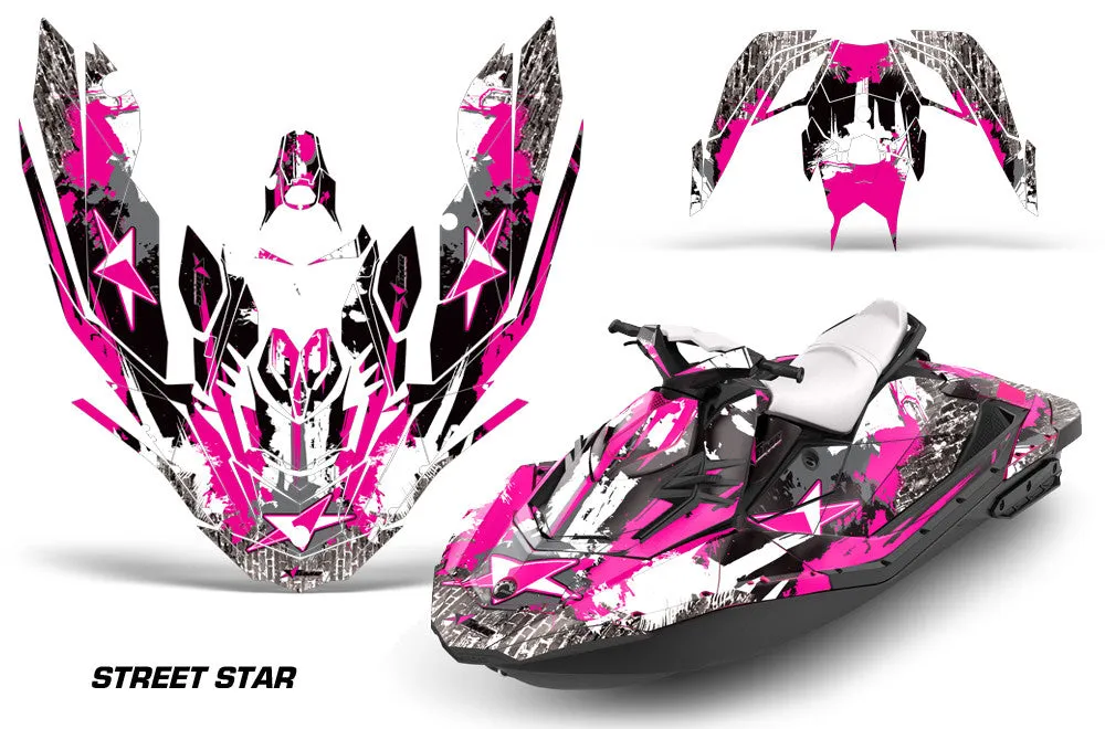 Sea Doo Bombardier Spark (3 UP) Jet Ski Graphics (2015-2018)