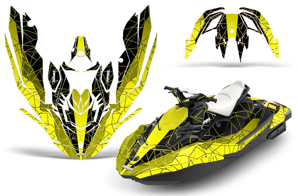 Sea Doo Bombardier Spark (3 UP) Jet Ski Graphics (2015-2018)