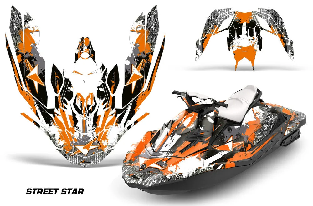 Sea Doo Bombardier Spark (3 UP) Jet Ski Graphics (2015-2018)