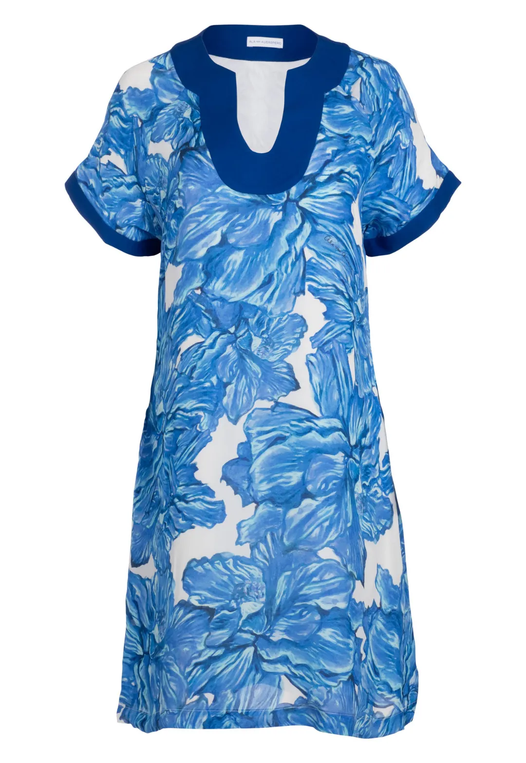 Shelly Silk Mini Dress in Tahitian Hibiscus